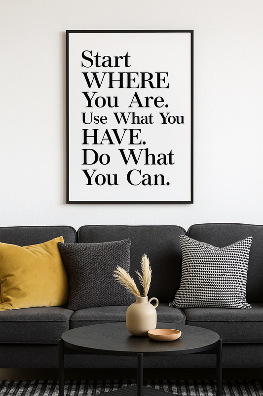 Framed poster wall art, quotes poster,print poster, motivation posters, office wall art