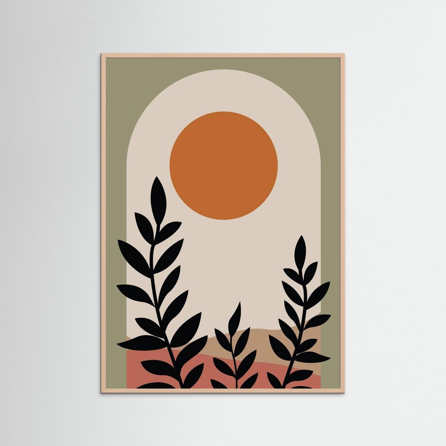 Minimalist bohmian poster art