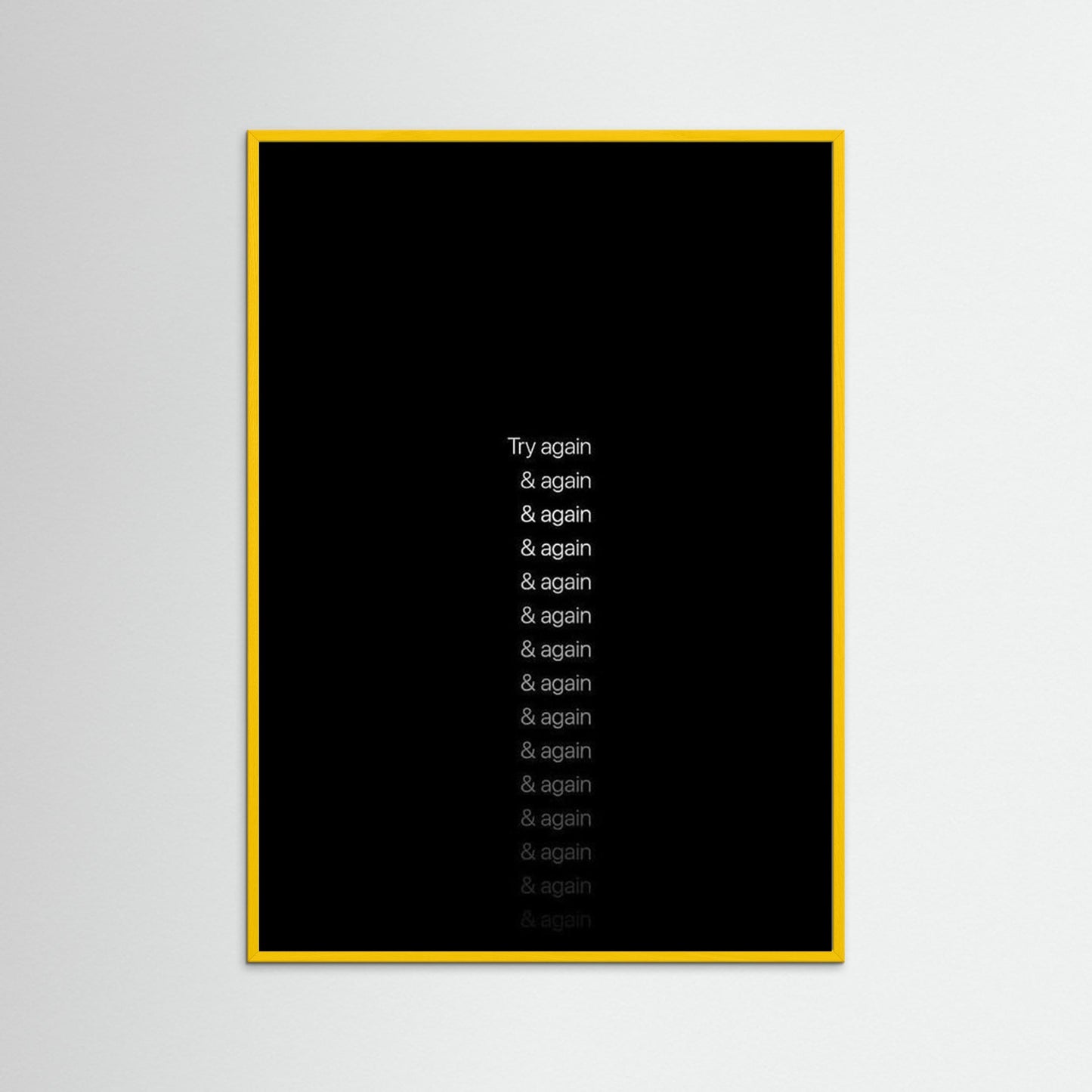 Framed poster, wall art, framed print, wall art decoration, motivation poster