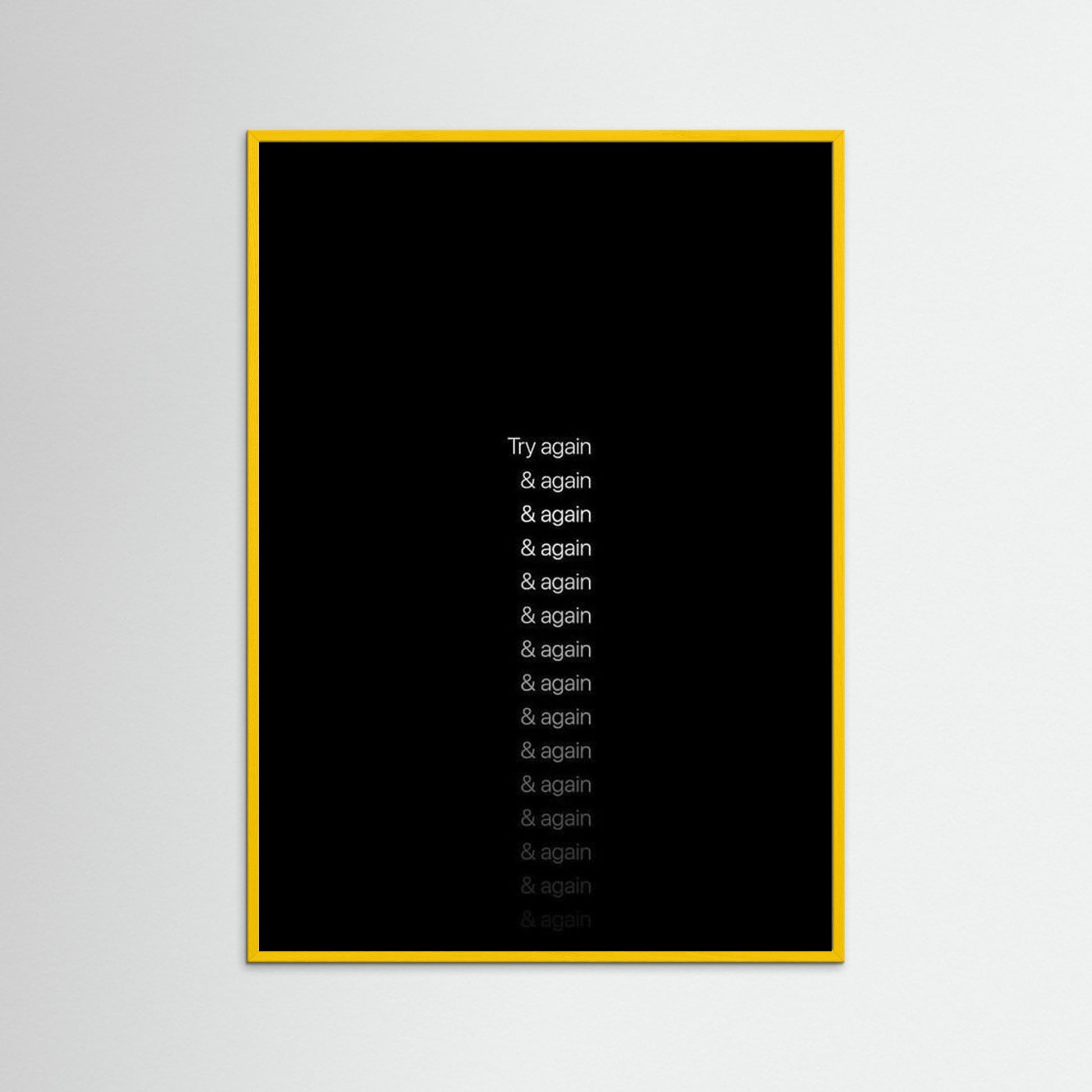 Framed poster, wall art, framed print, wall art decoration, motivation poster