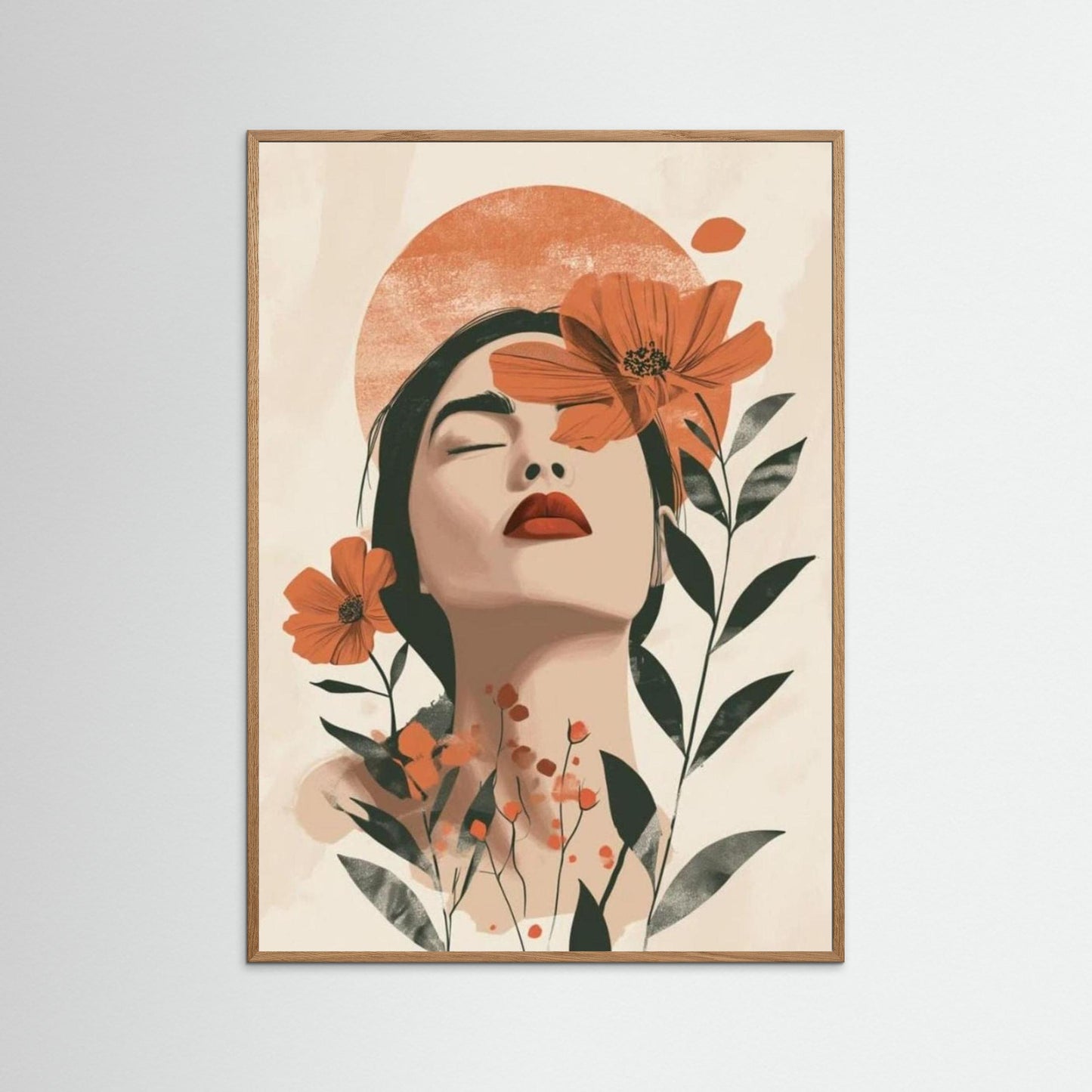 Bohmian minimalist portrait art