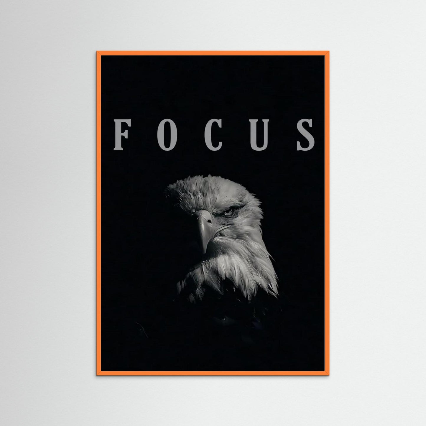 Framed poster wall art, focus eagle poster, quotes poster, print motivation poster,