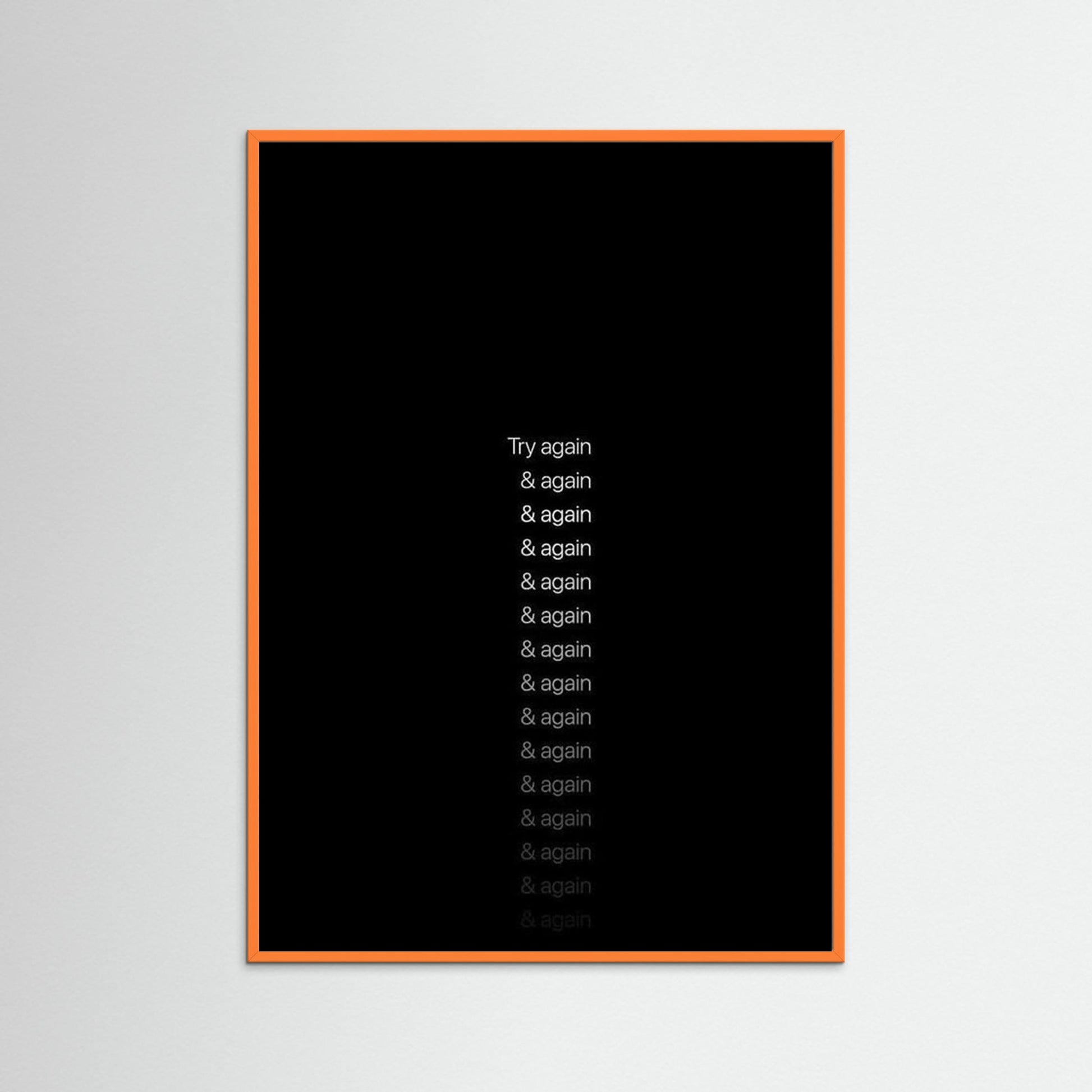 Framed poster, wall art, framed print, wall art decoration, motivation poster