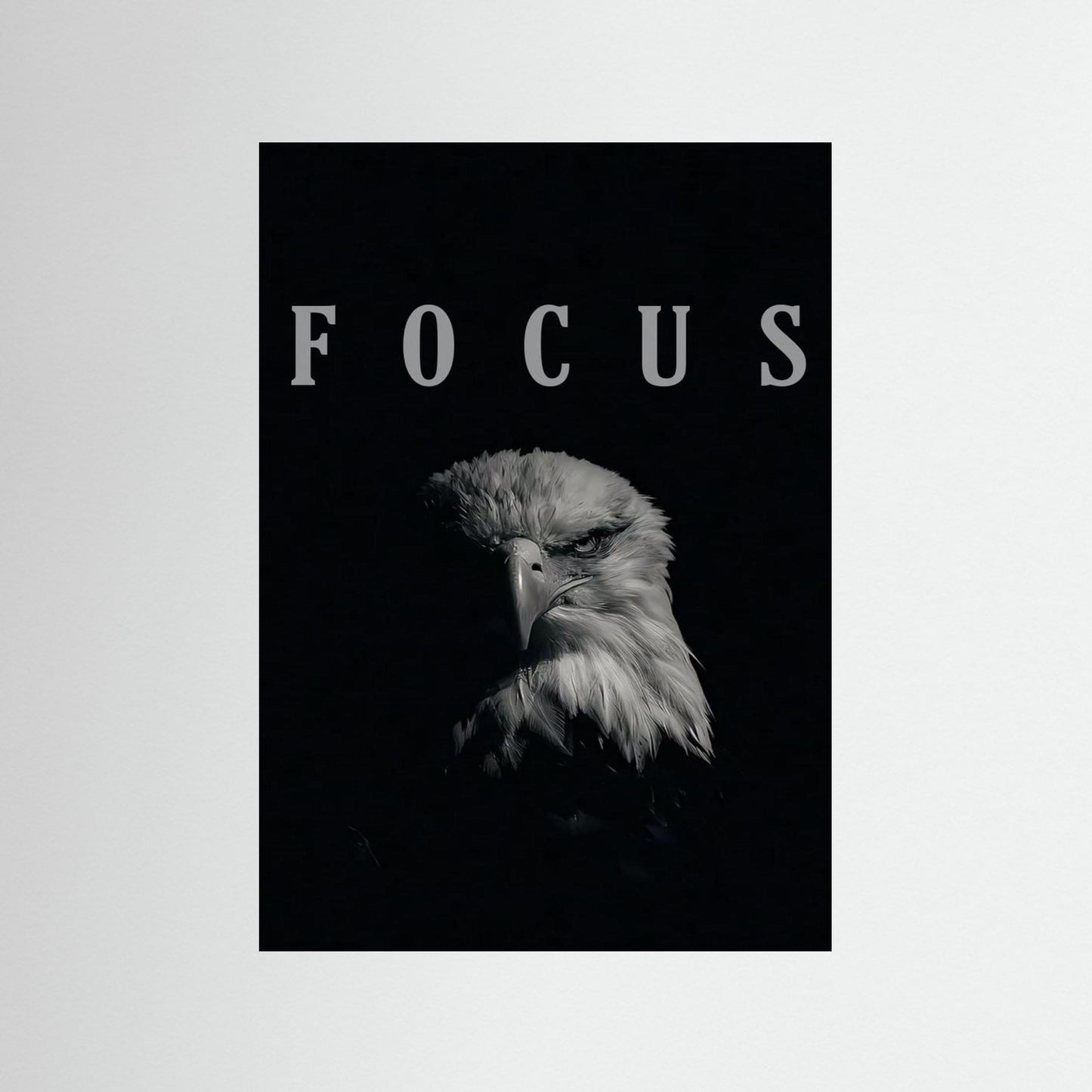 Framed poster wall art, focus eagle poster, quotes poster, print motivation poster,