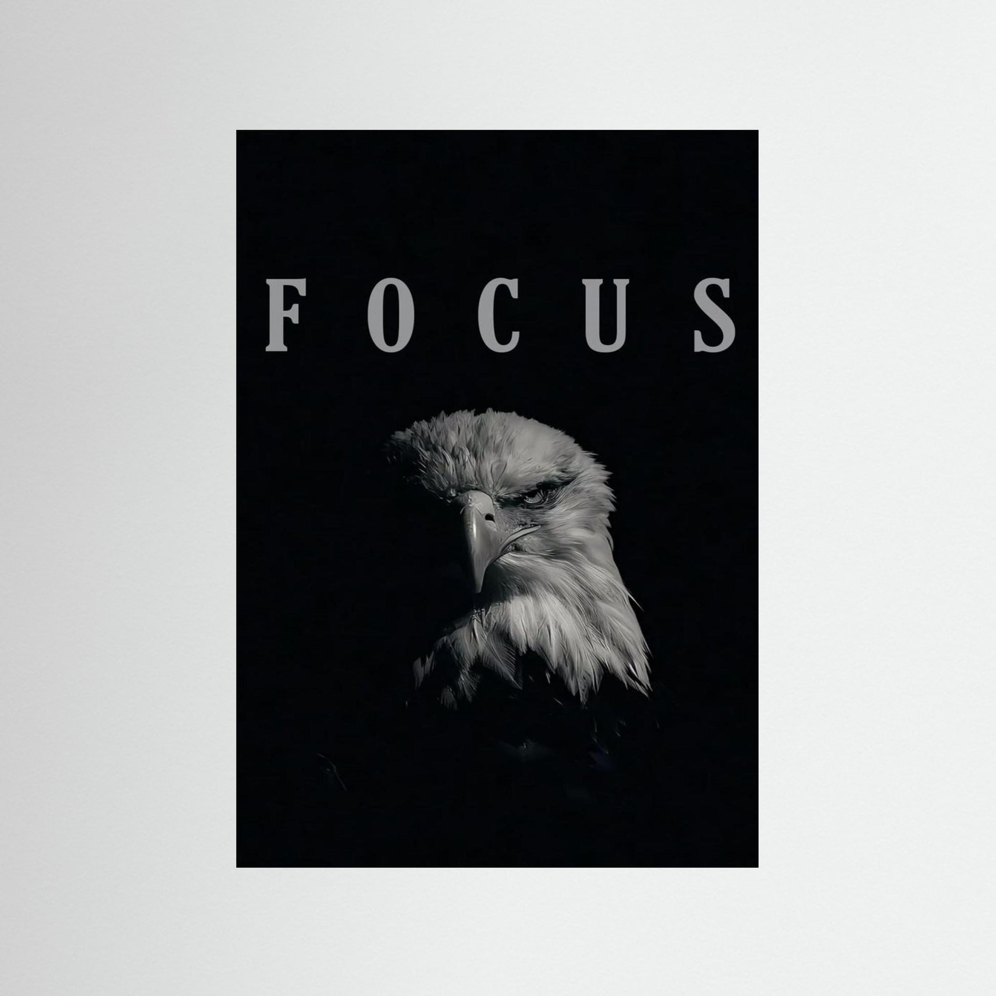 Framed poster wall art, focus eagle poster, quotes poster, print motivation poster,