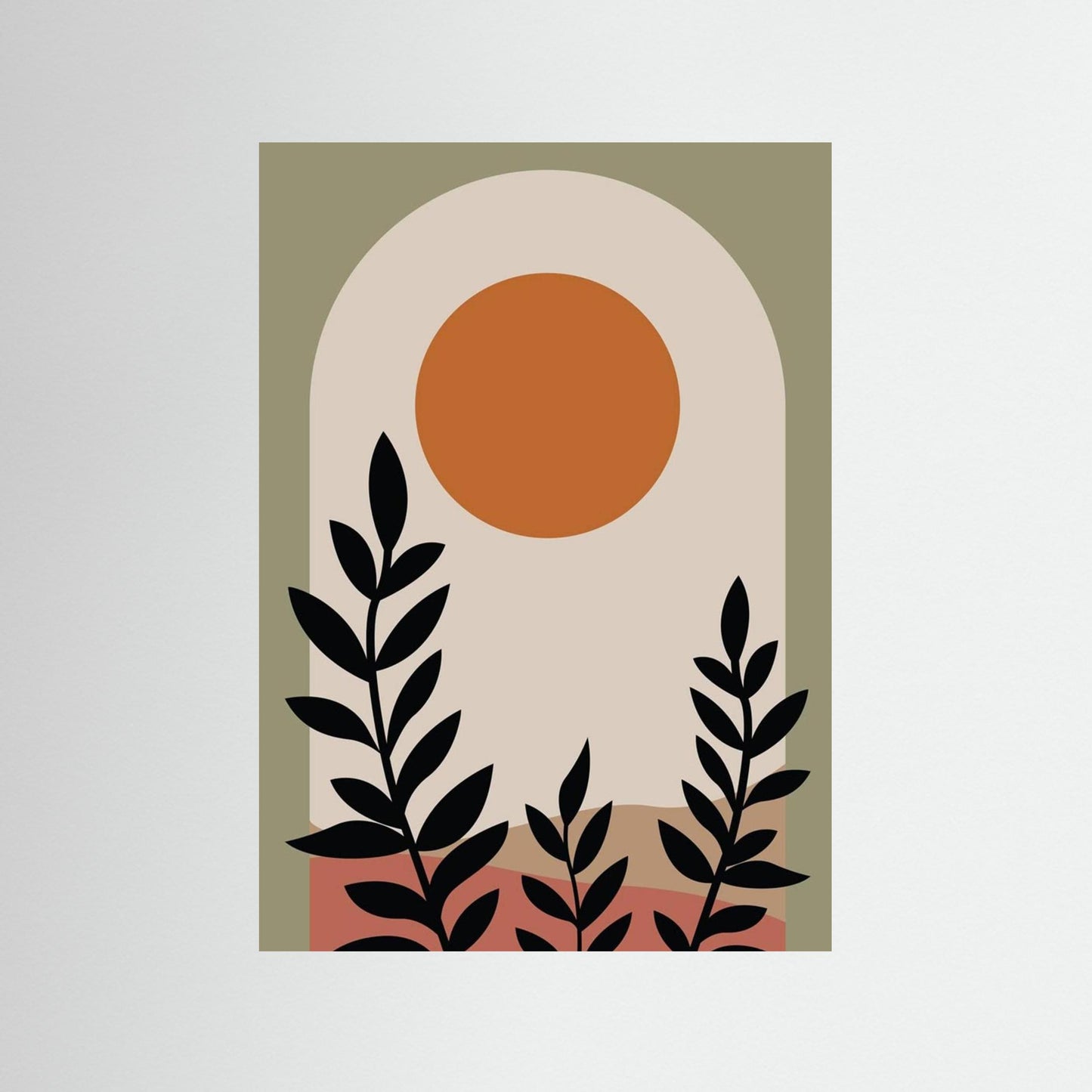 Minimalist bohmian poster art