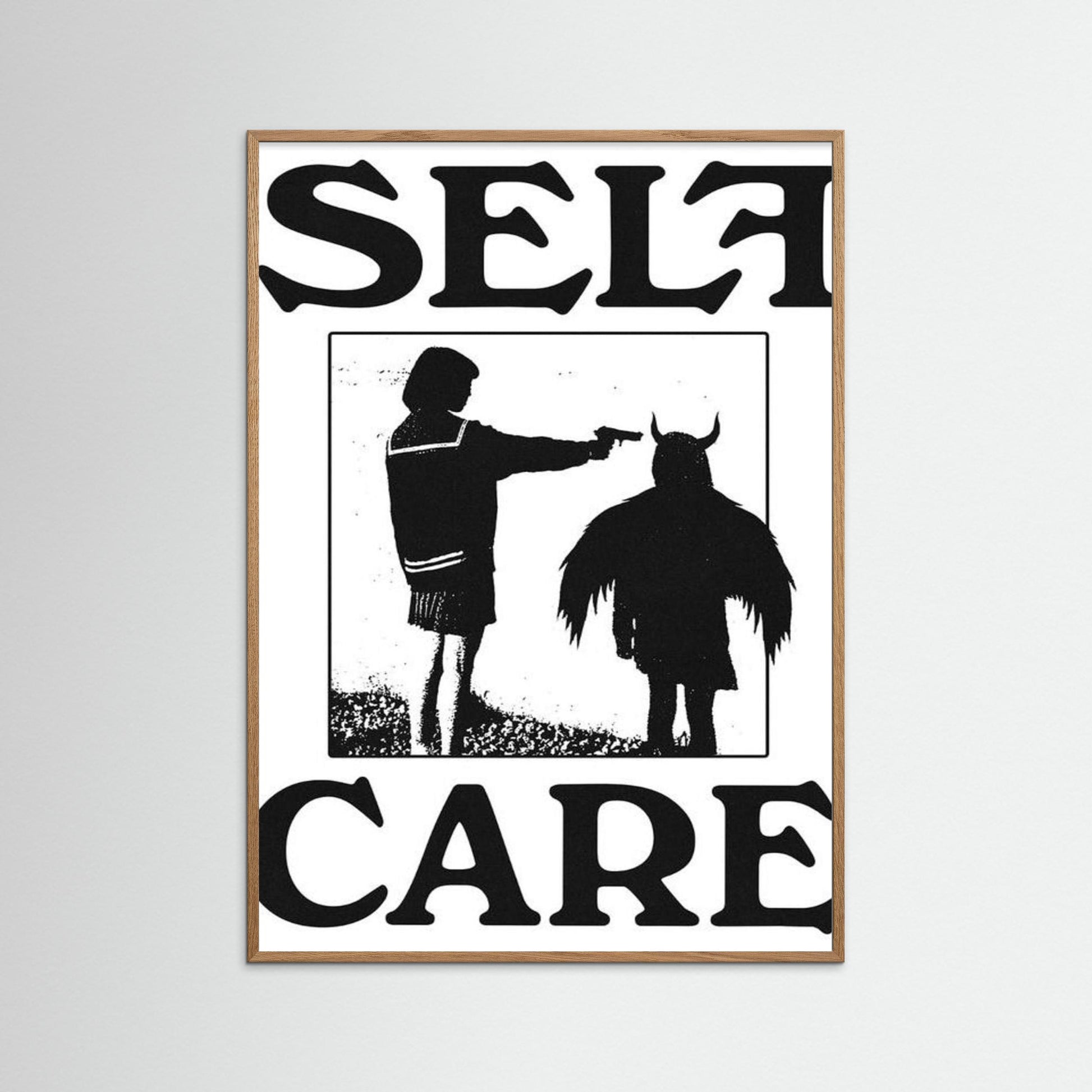 Framed poster wall art, self care poster art ,quotes poster, motivation print poster,