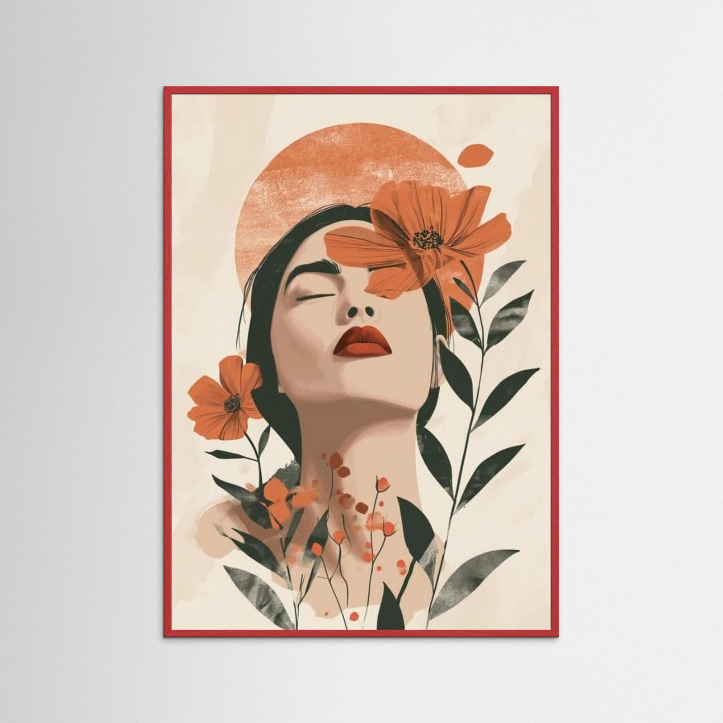 Bohmian minimalist portrait art