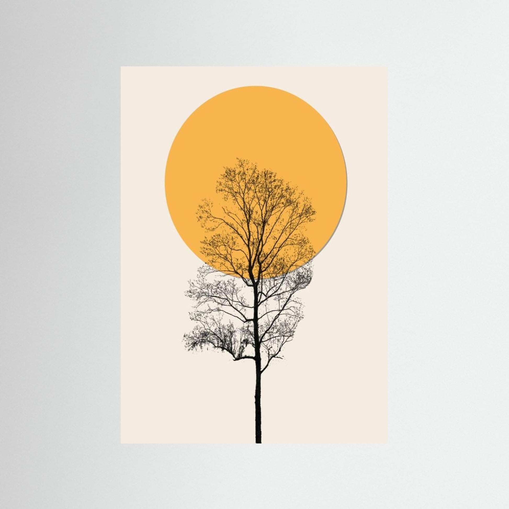 Bohmian minimalist style poster 