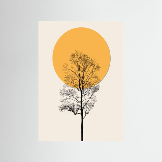 Bohmian minimalist style poster 