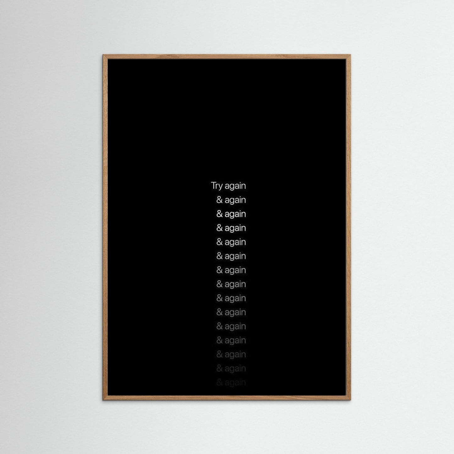 Framed poster, wall art, framed print, wall art decoration, motivation poster