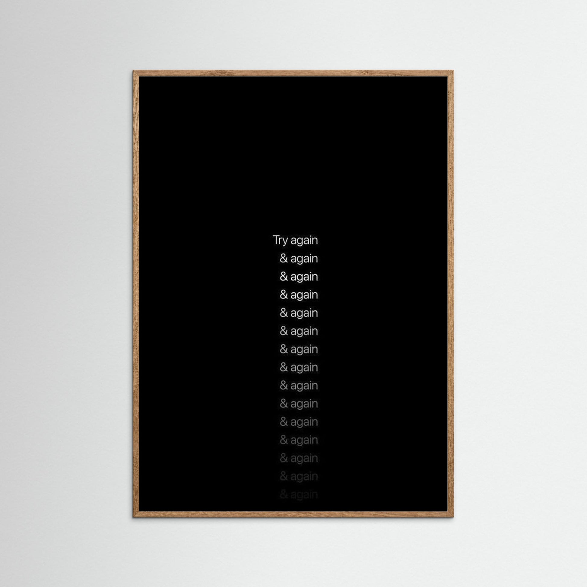 Framed poster, wall art, framed print, wall art decoration, motivation poster