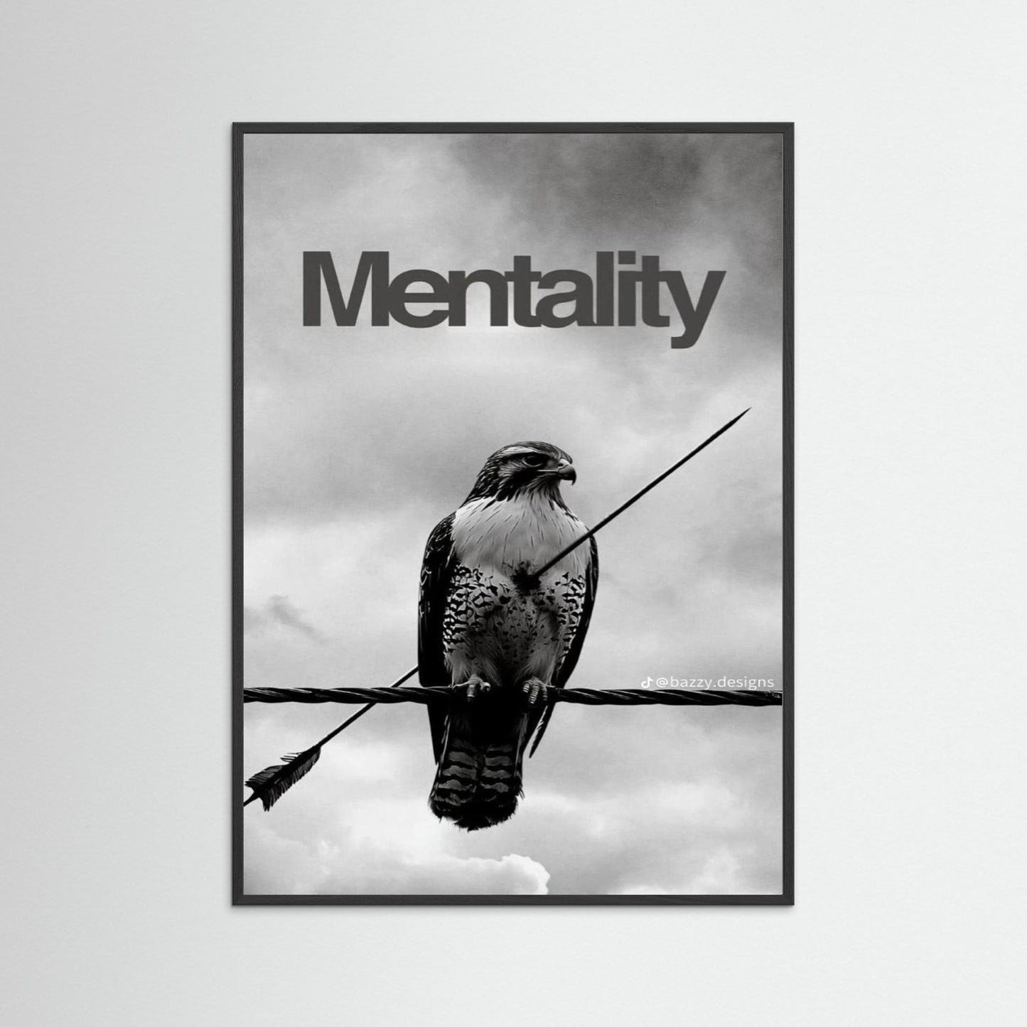 Framed poster wall art, eagle motivation poster,quotes poster, fine art poster 