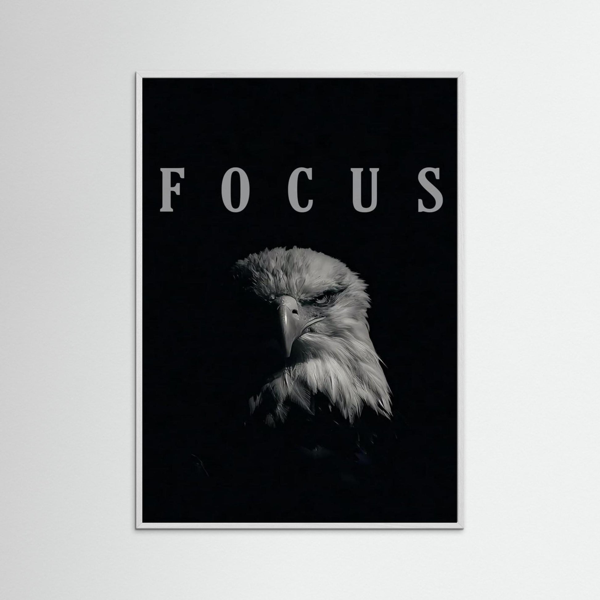Framed poster wall art, focus eagle poster, quotes poster, print motivation poster,