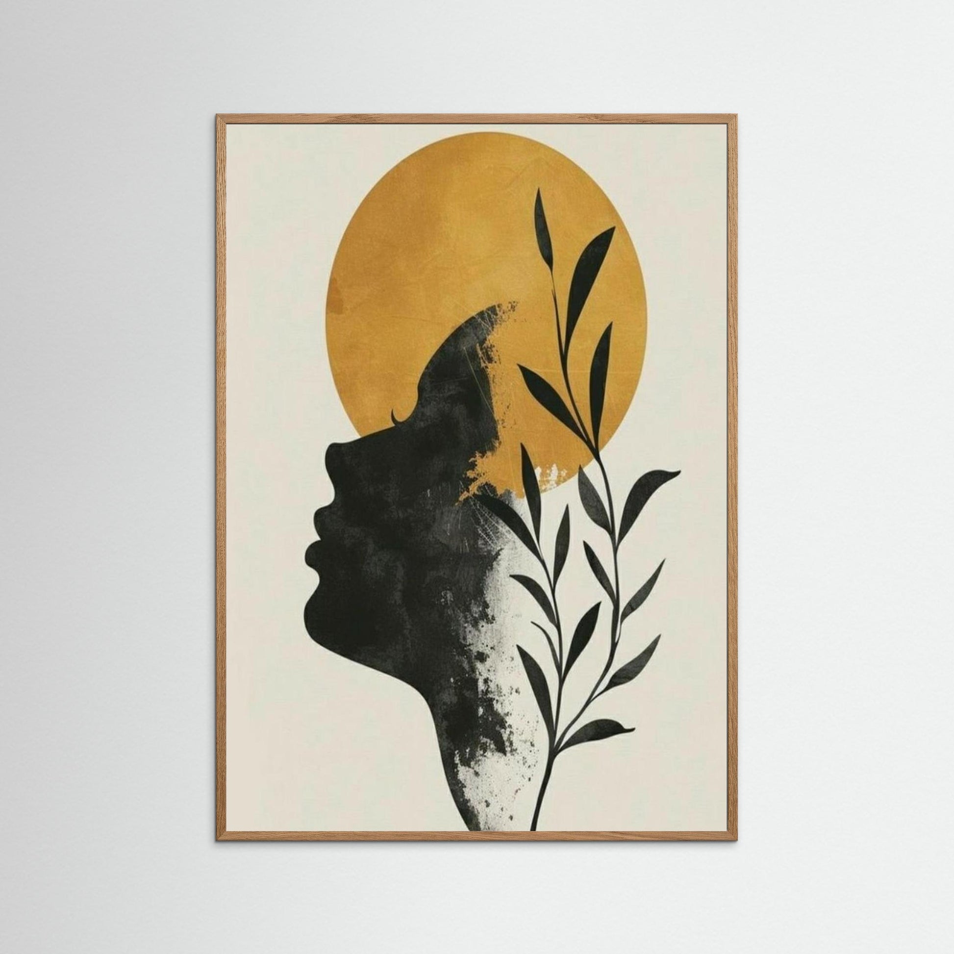 Bohmian portrait minimalist poster