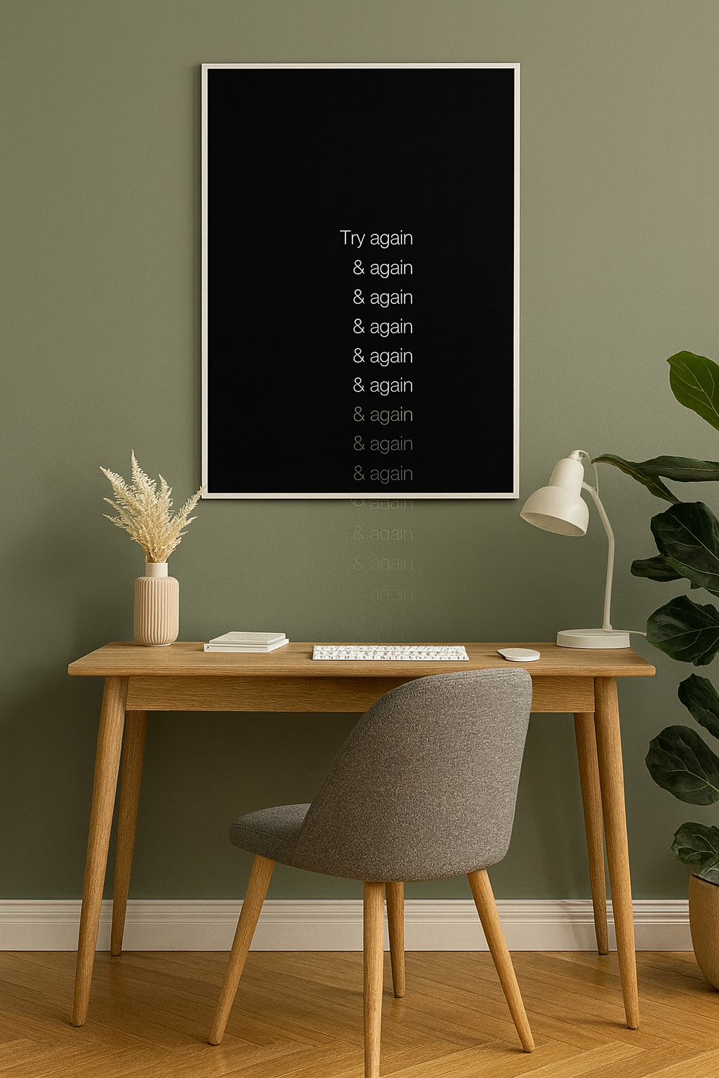 Framed poster, wall art, framed print, wall art decoration, motivation poster