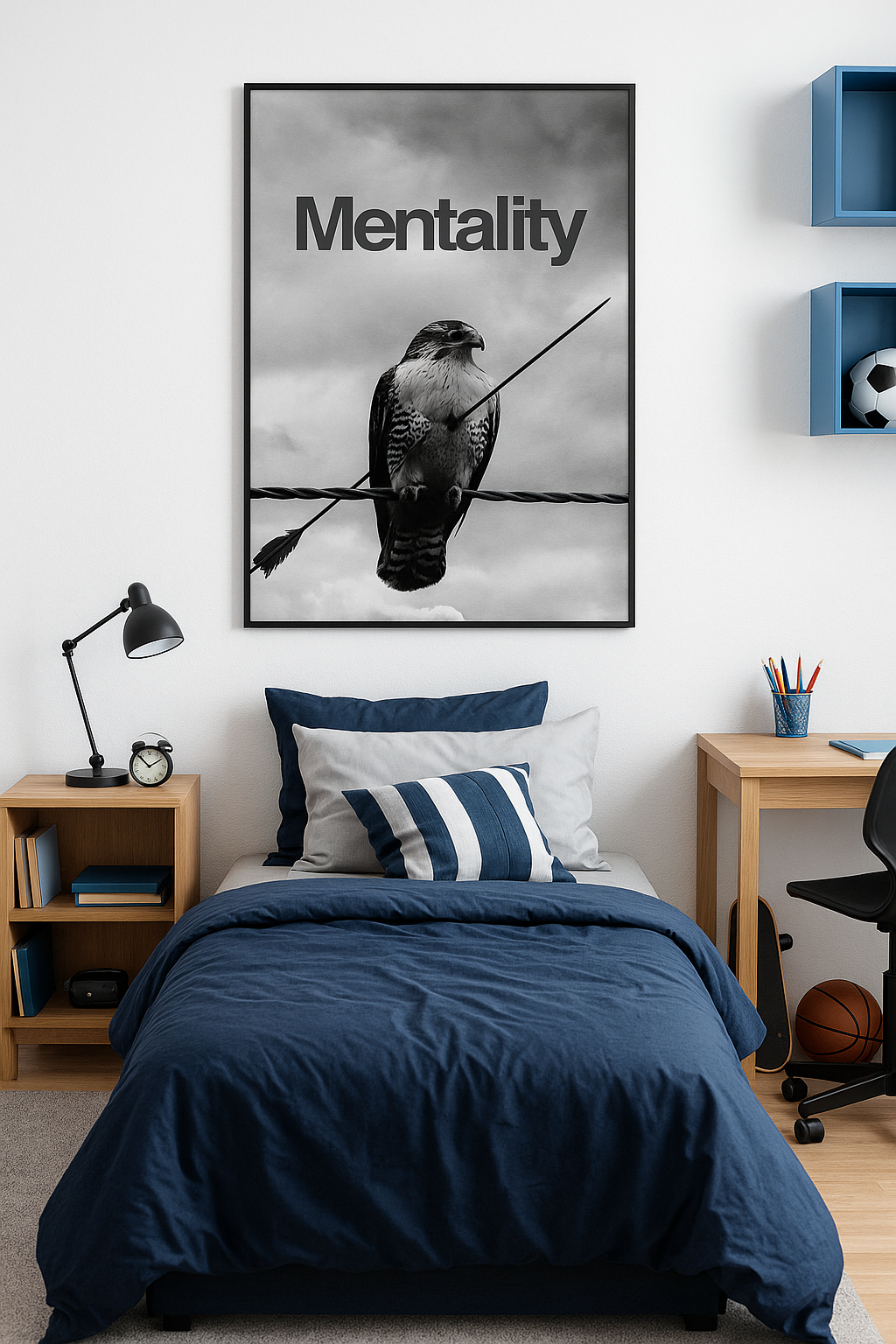 Framed poster wall art, eagle motivation poster,quotes poster, fine art poster