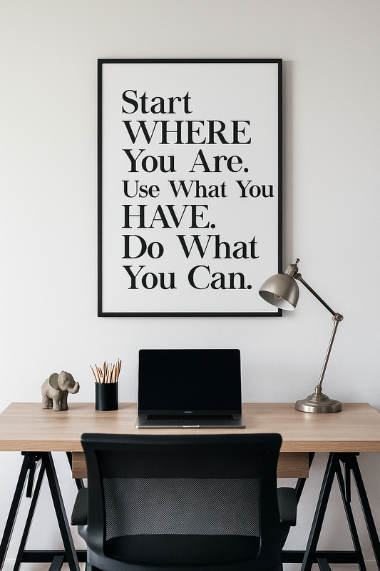 Framed poster wall art, quotes poster,print poster, motivation posters, office wall art