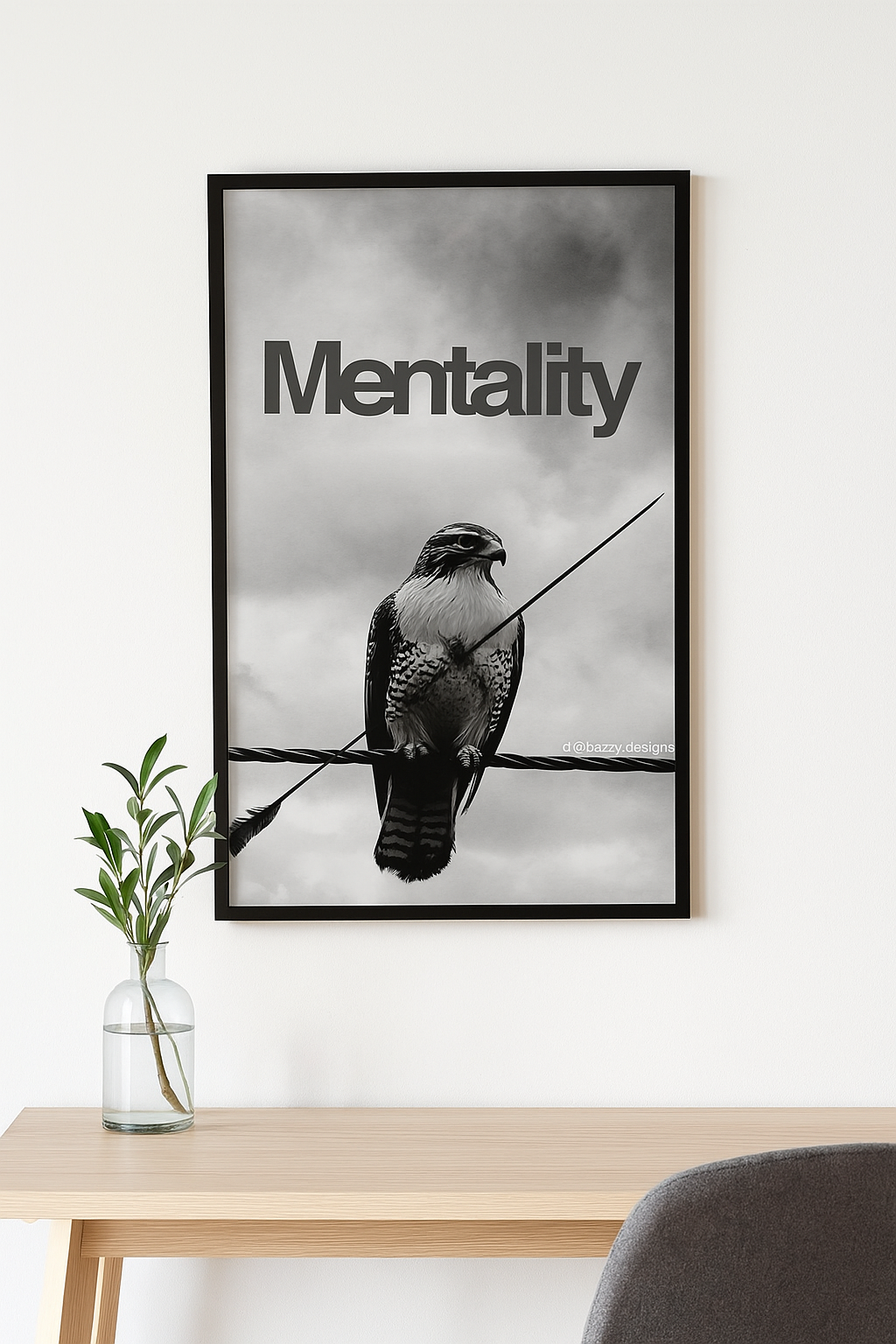 Framed poster wall art, eagle motivation poster,quotes poster, fine art poster