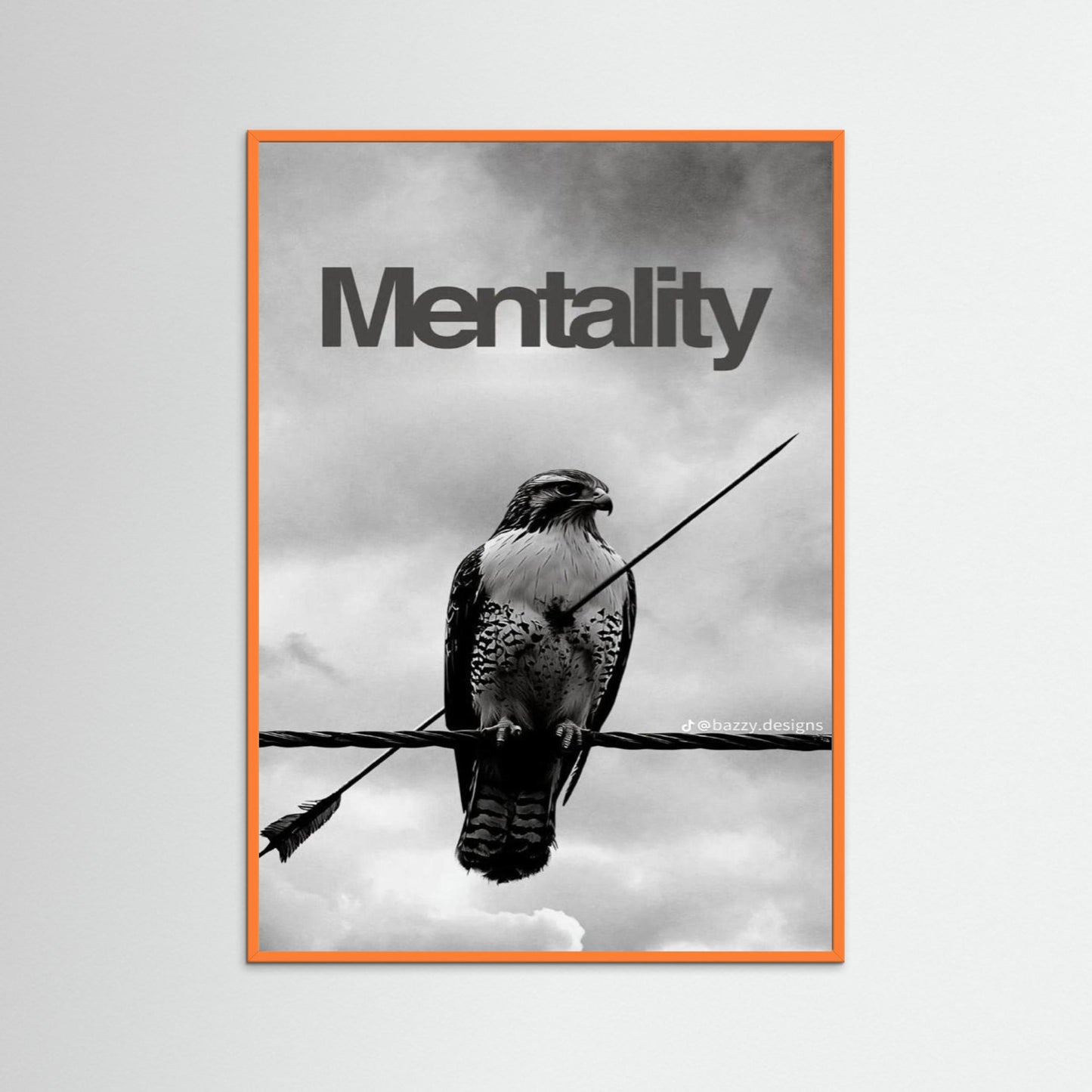 Framed poster wall art, eagle motivation poster,quotes poster, fine art poster 