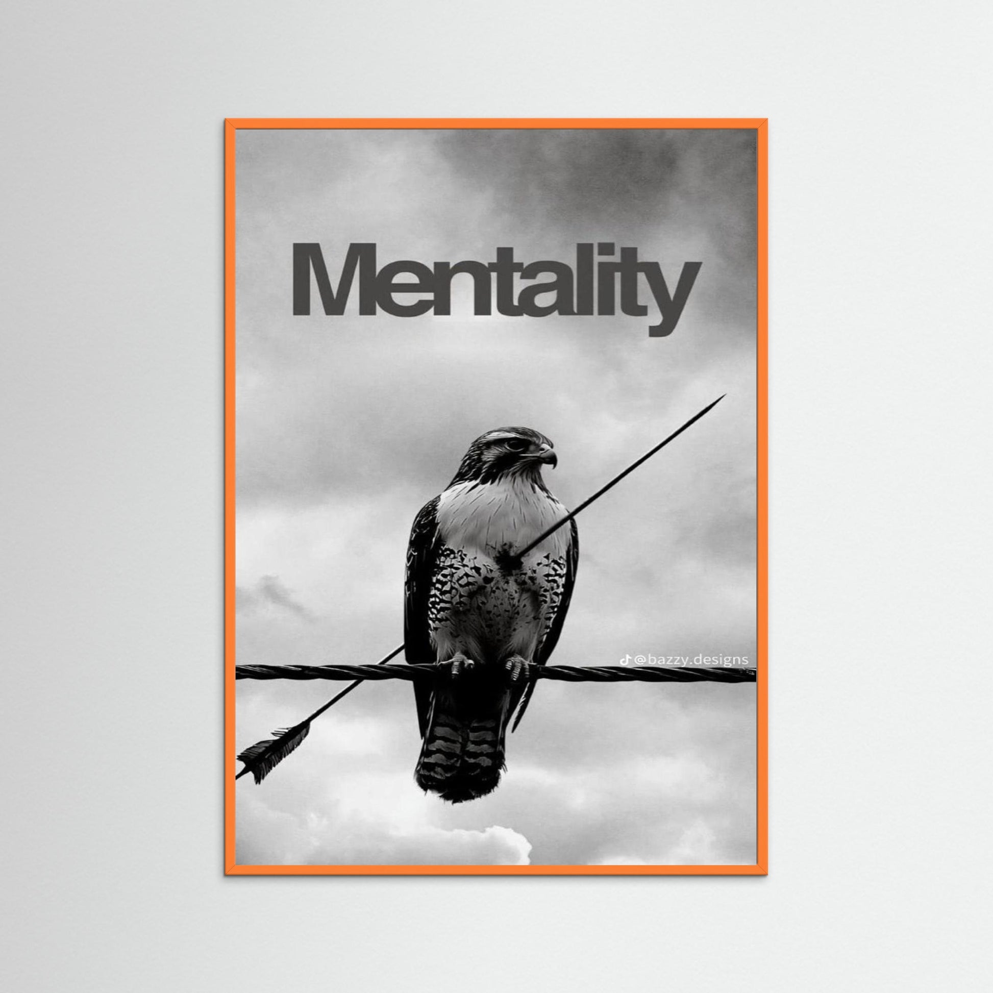 Framed poster wall art, eagle motivation poster,quotes poster, fine art poster 