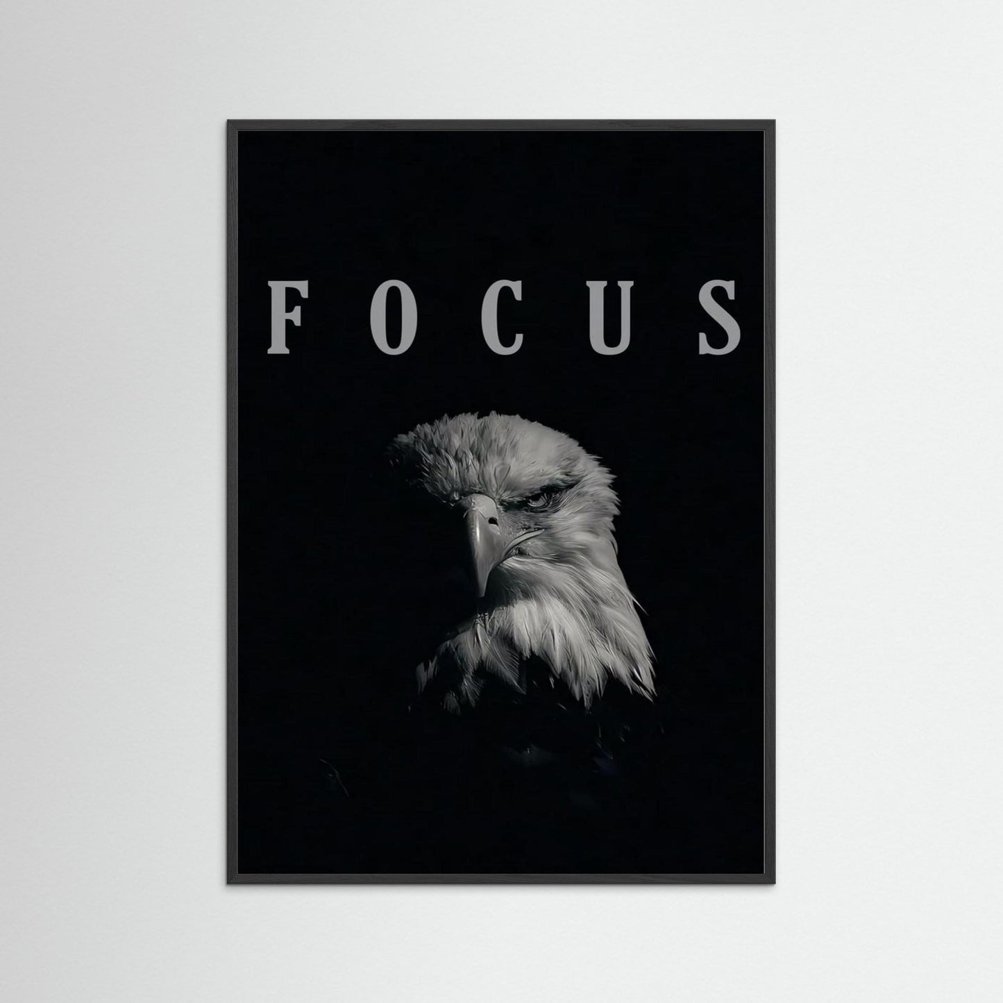 Framed poster wall art, focus eagle poster, quotes poster, print motivation poster,