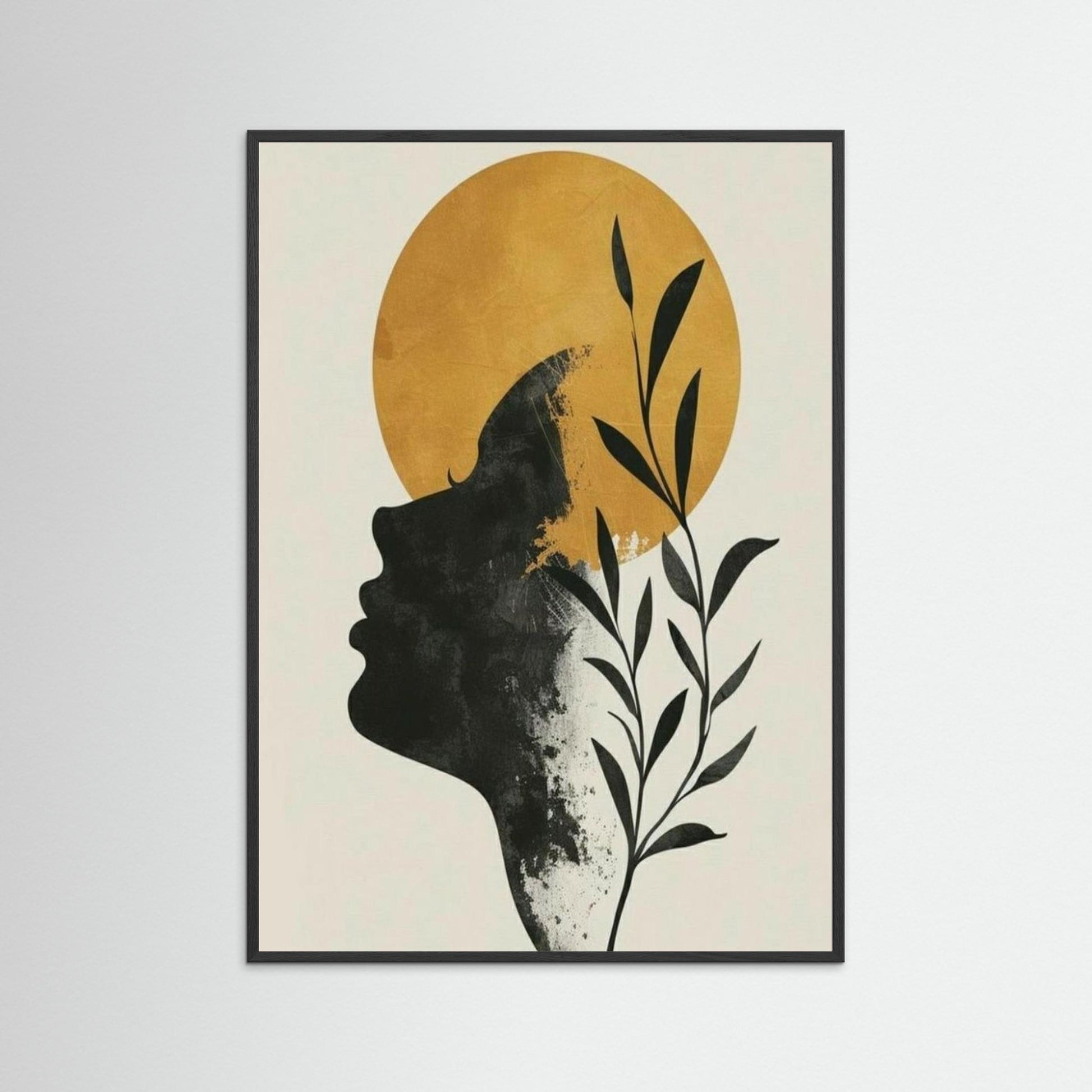 Bohmian portrait minimalist poster