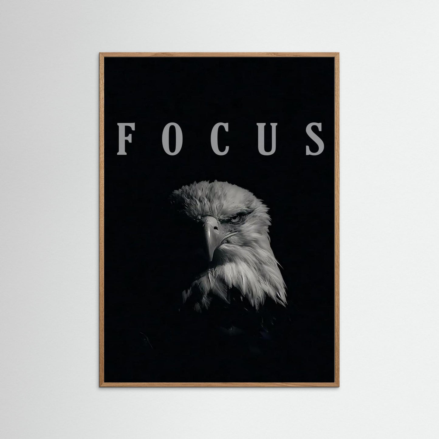 Framed poster wall art, focus eagle poster, quotes poster, print motivation poster,