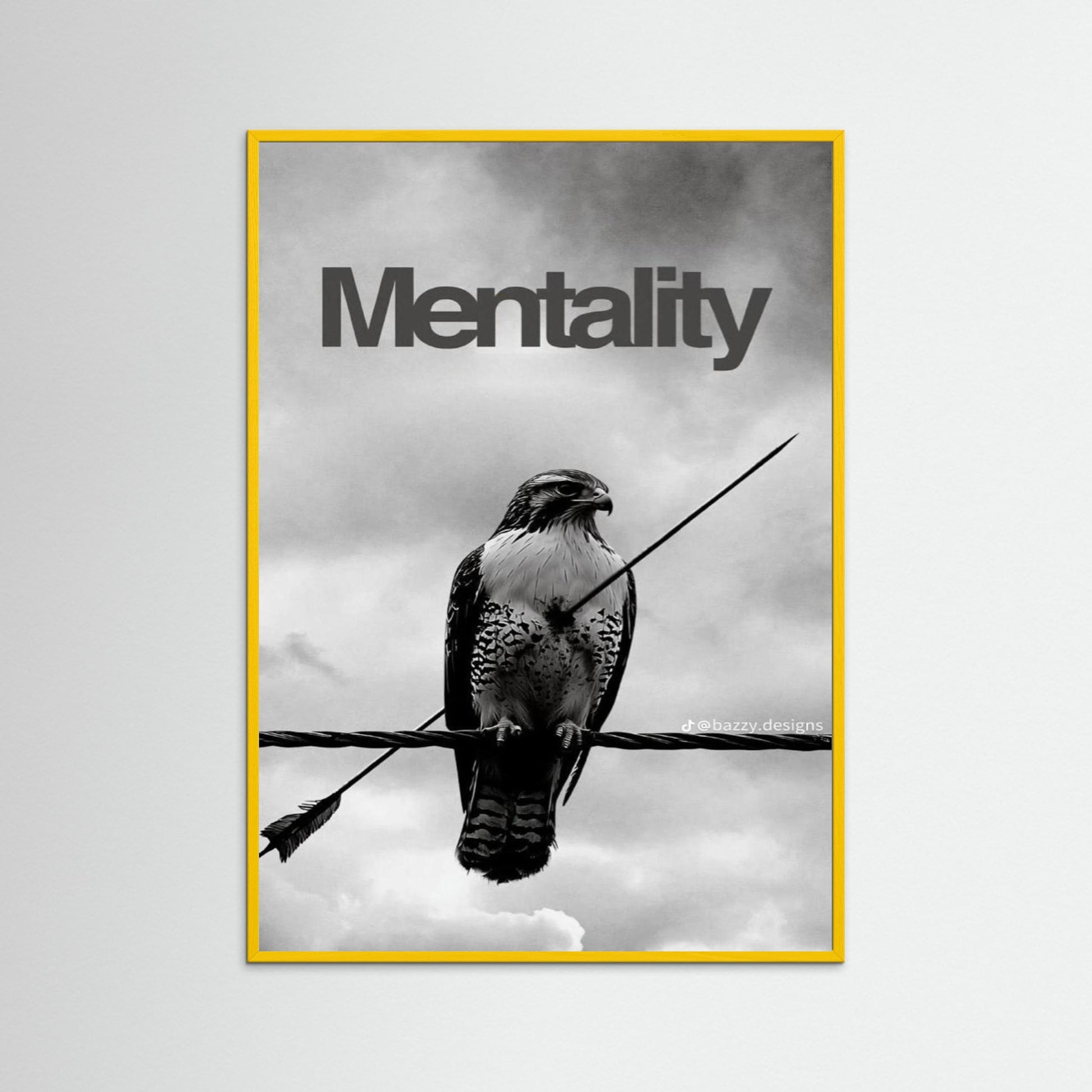 Framed poster wall art, eagle motivation poster,quotes poster, fine art poster 