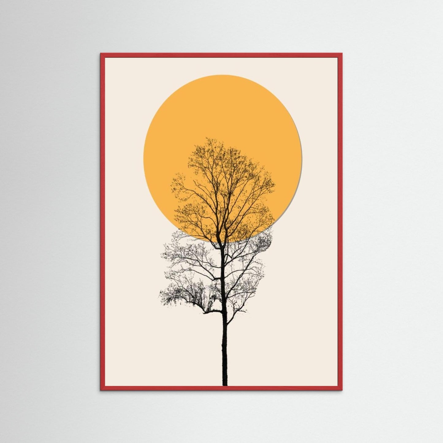 Bohmian minimalist style poster 