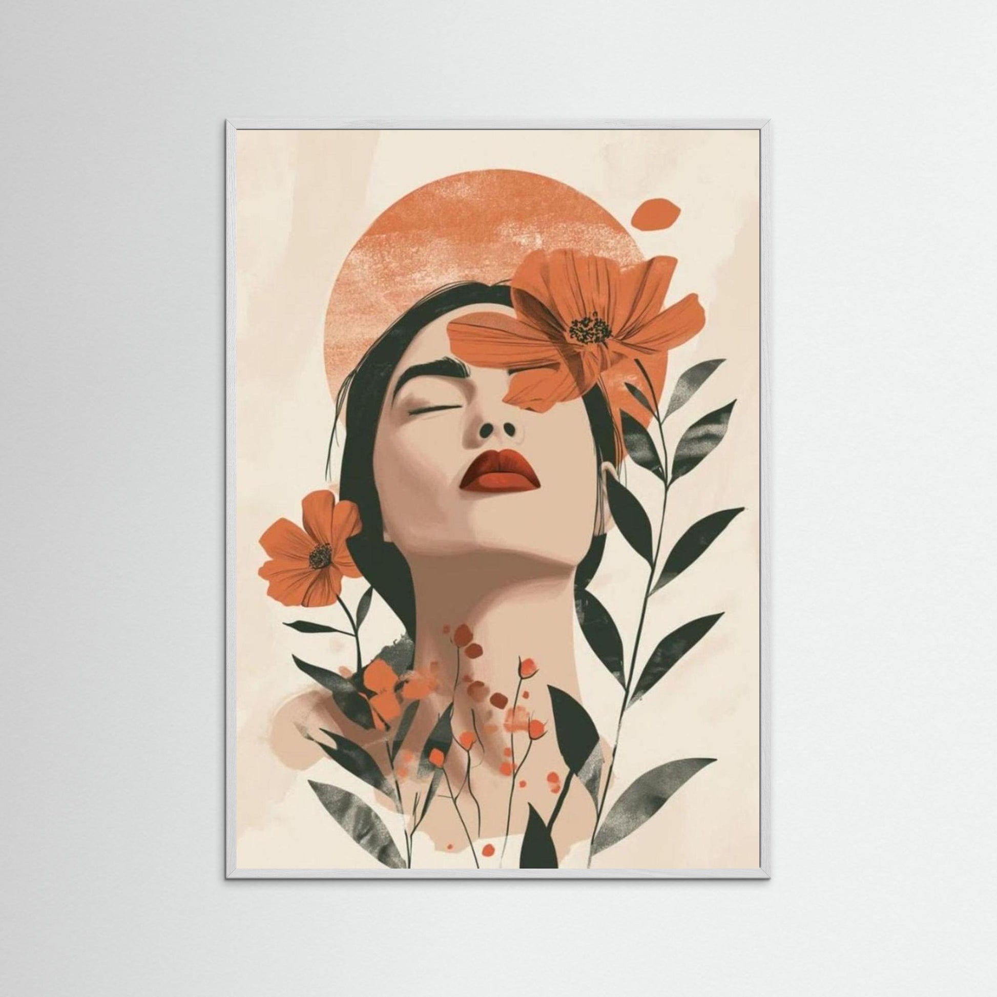 Bohmian minimalist portrait art