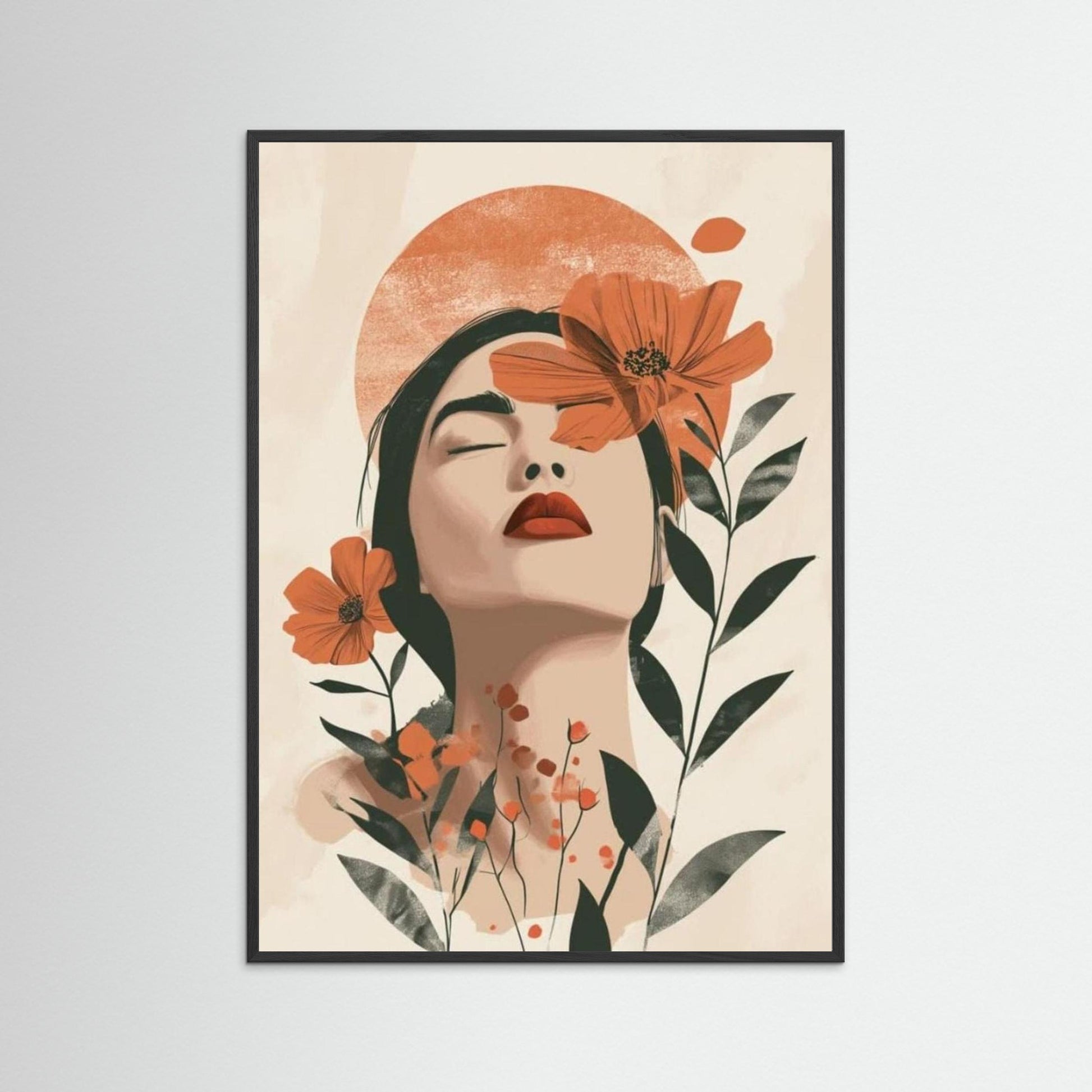 Bohmian minimalist portrait art