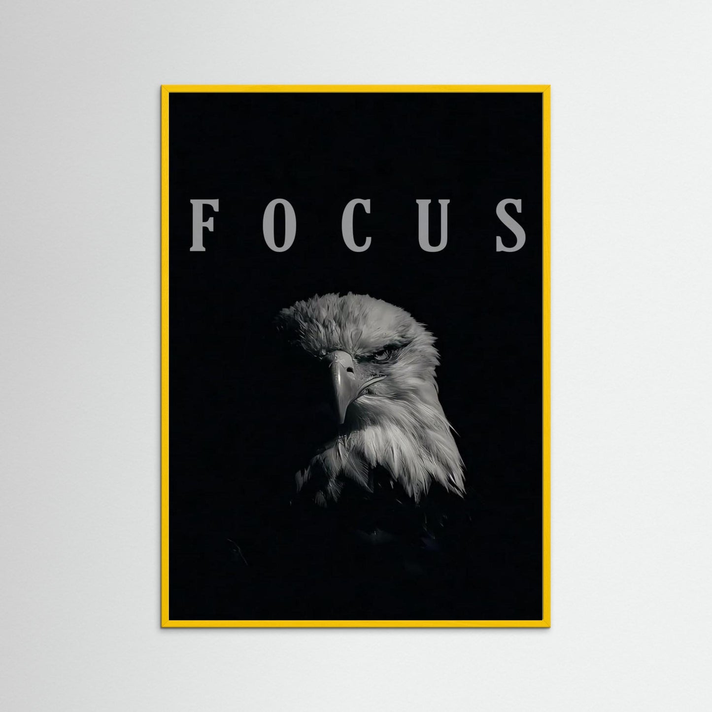 Framed poster wall art, focus eagle poster, quotes poster, print motivation poster,
