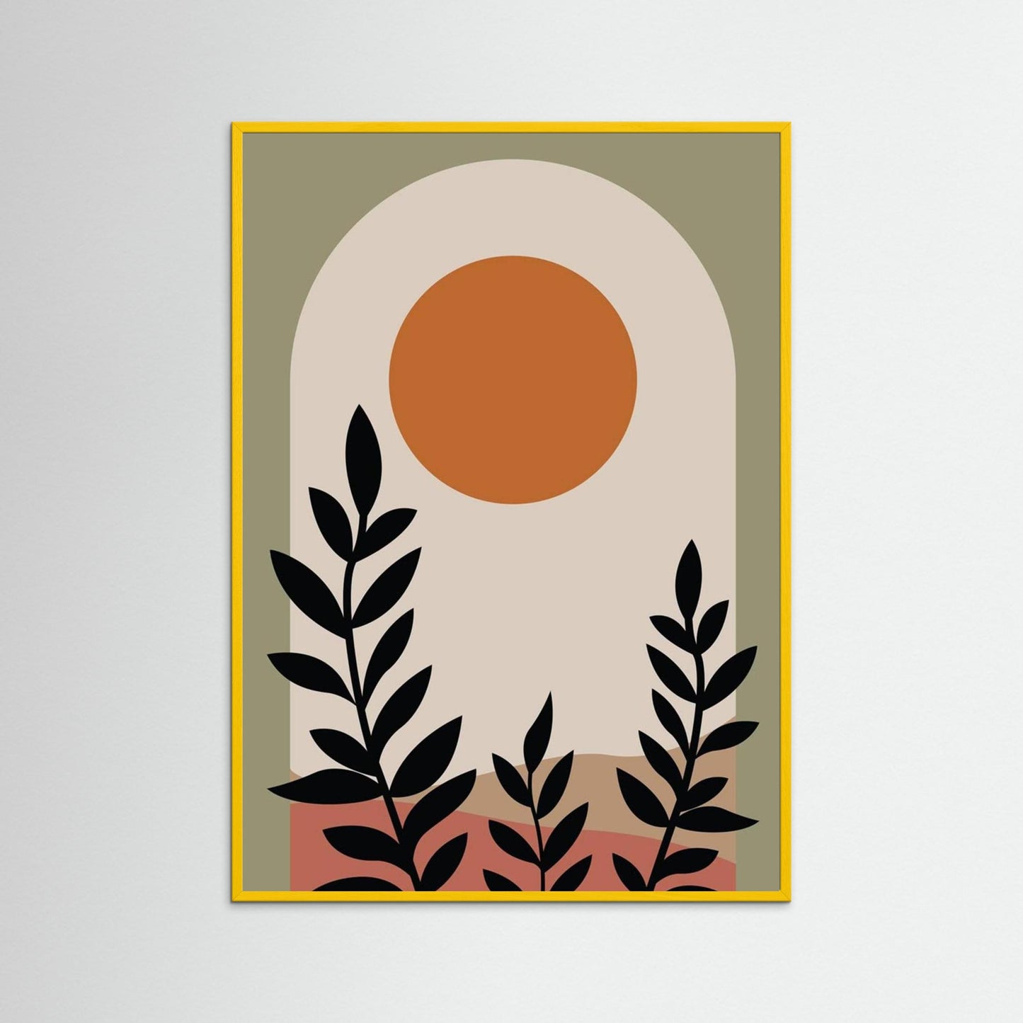 Minimalist bohmian poster art