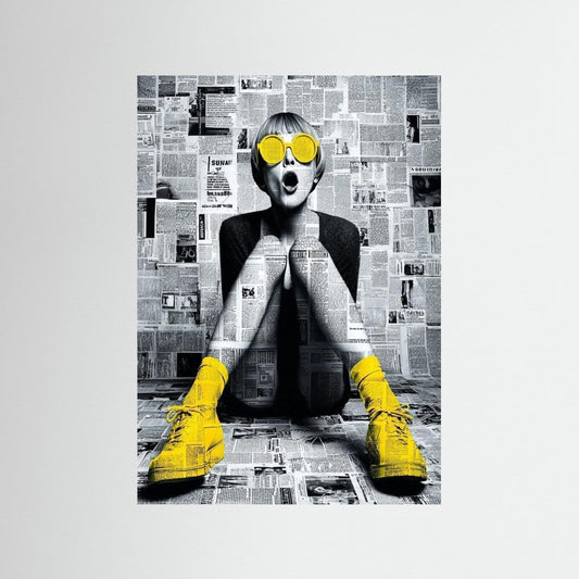 Conceptual poster wall art