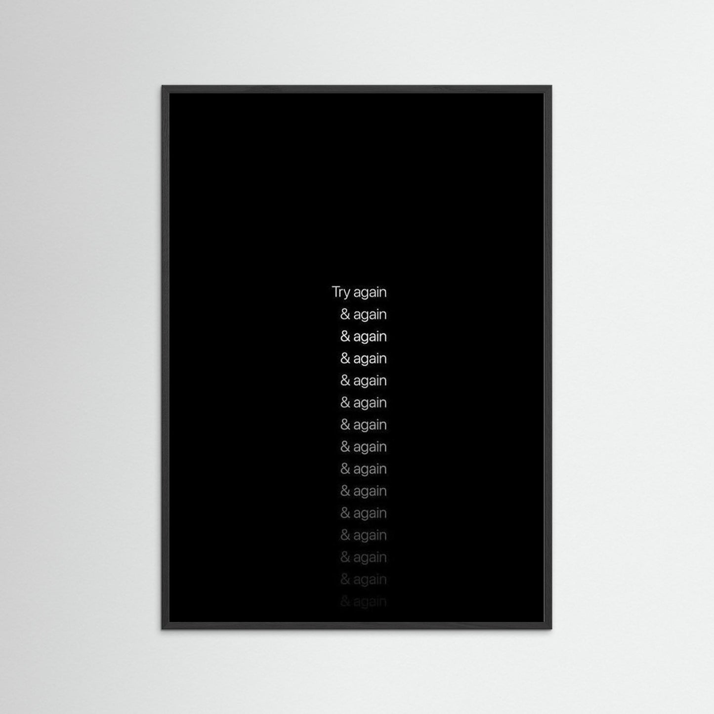 Framed poster, wall art, framed print, wall art decoration, motivation poster