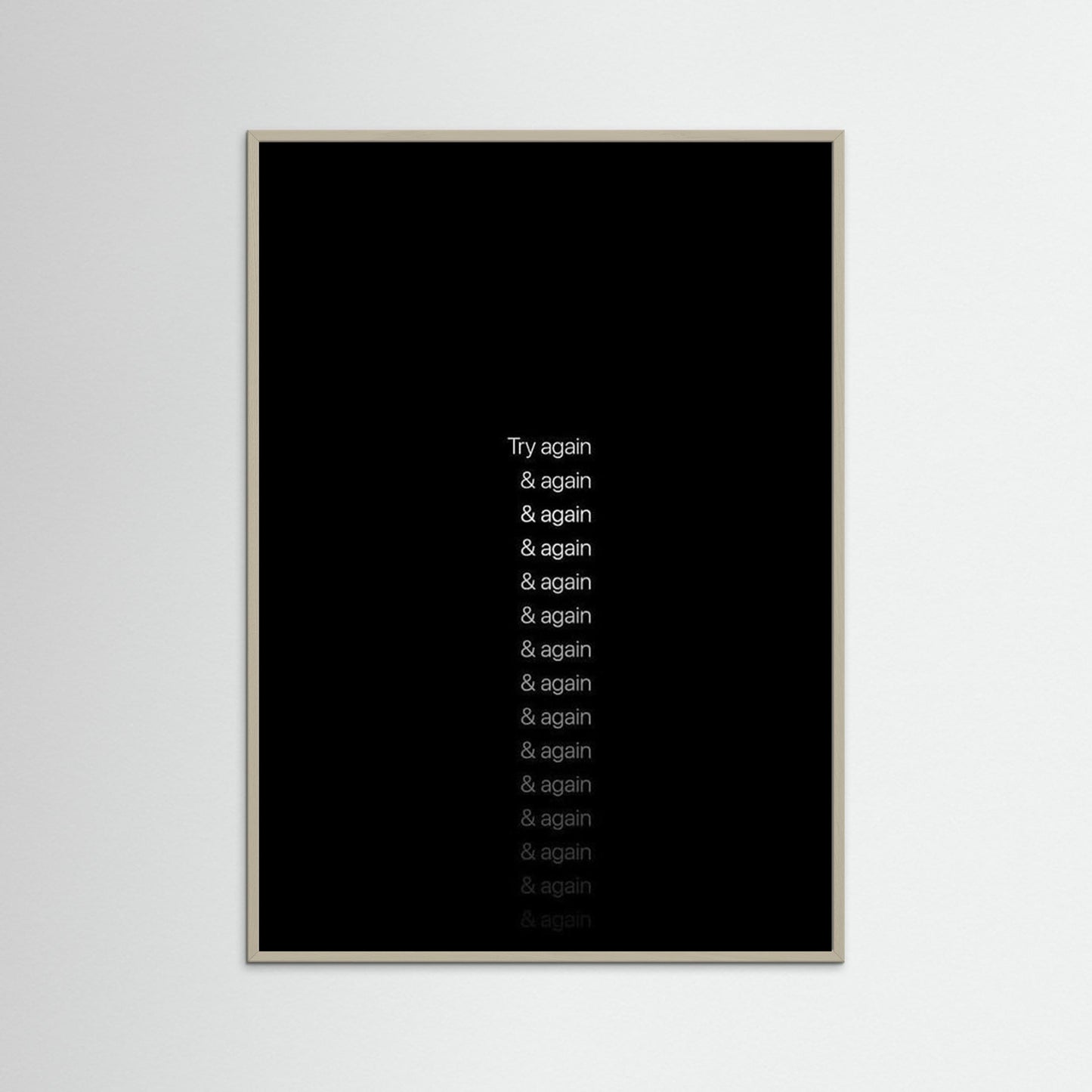 Framed poster, wall art, framed print, wall art decoration, motivation poster