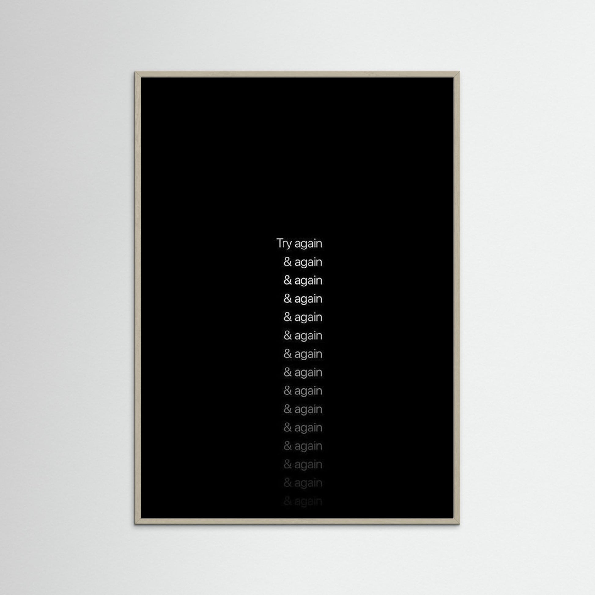 Framed poster, wall art, framed print, wall art decoration, motivation poster