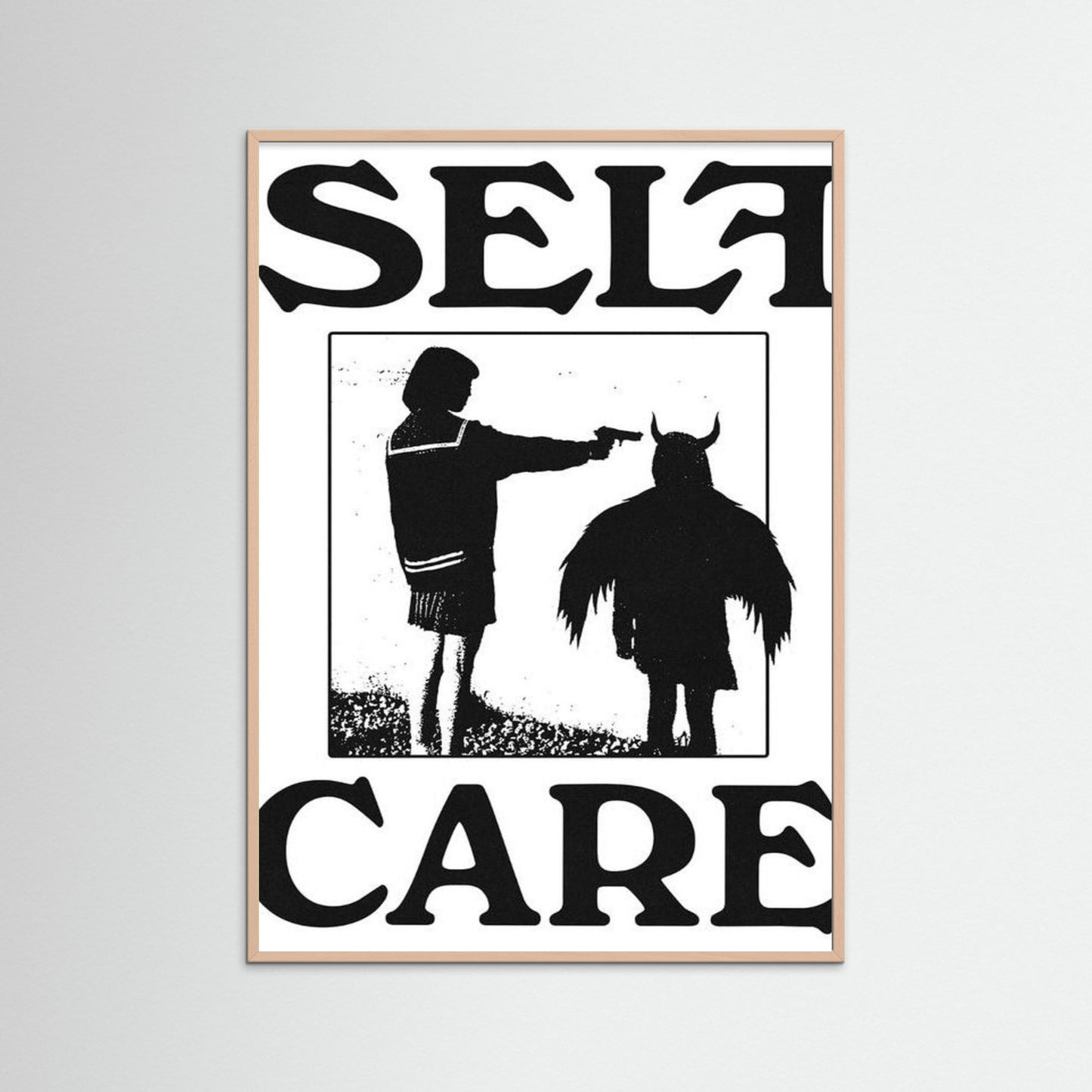 Framed poster wall art, self care poster art ,quotes poster, motivation print poster,