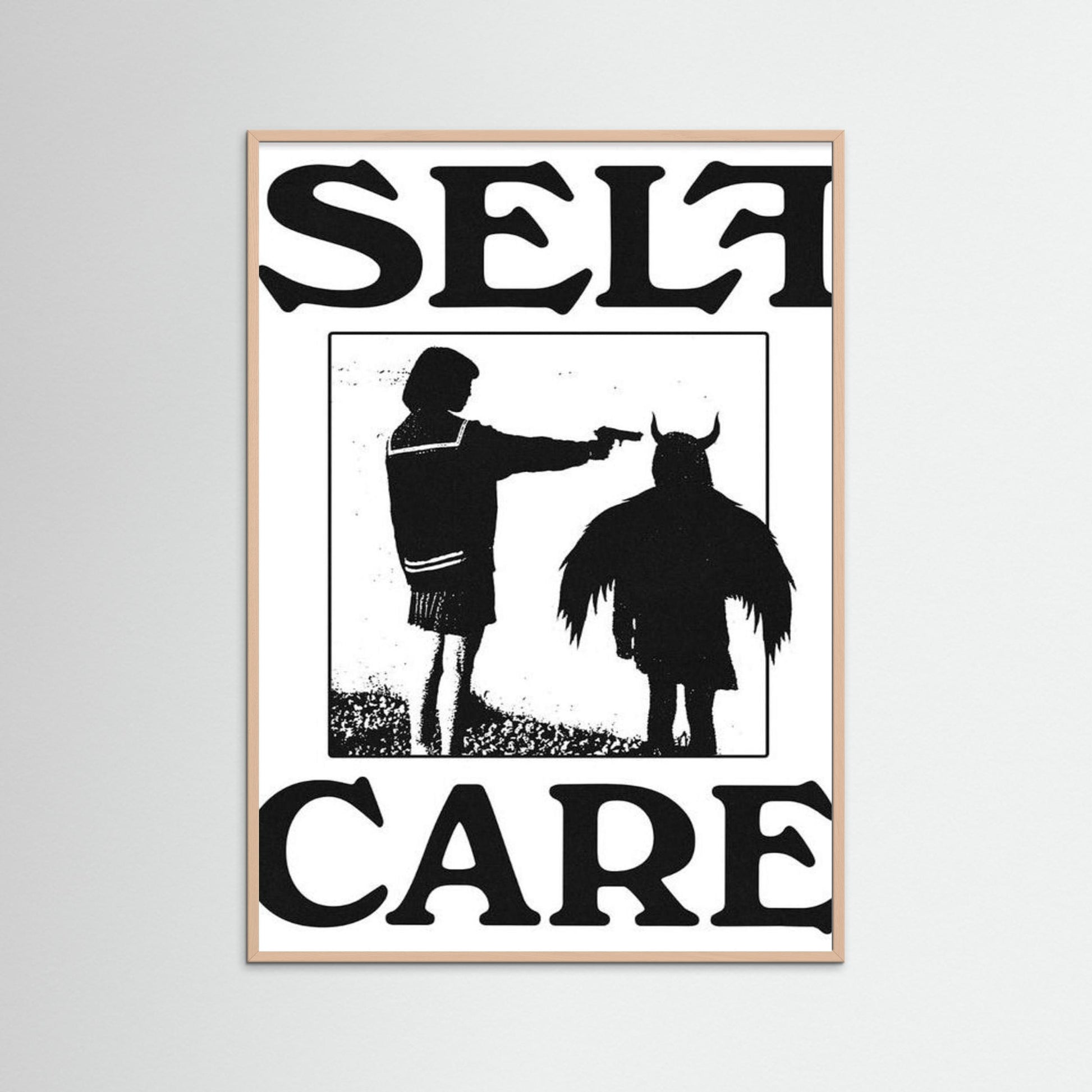Framed poster wall art, self care poster art ,quotes poster, motivation print poster,