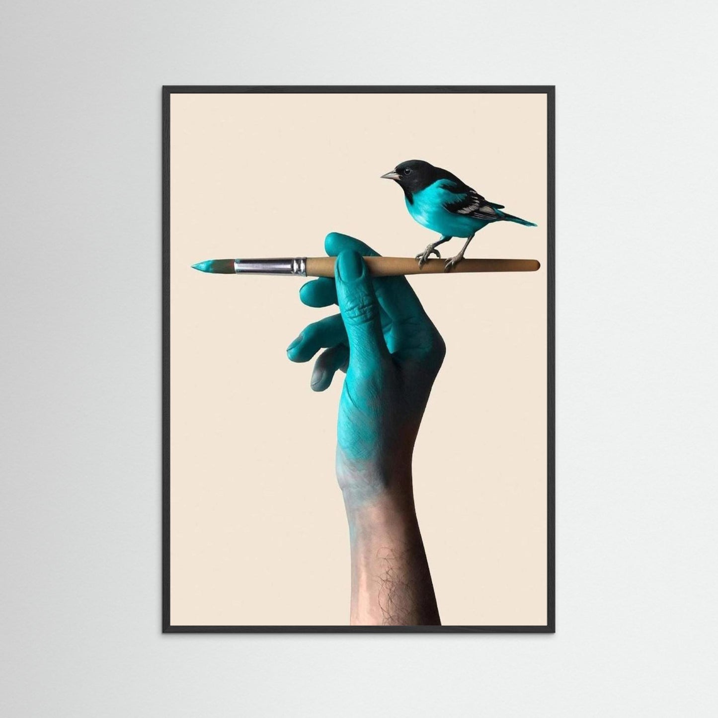 Conceptual bird art poster